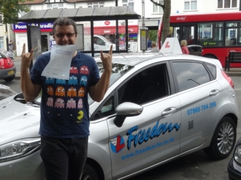 Richard is a brilliant teacher. He's very clear when explaining situations and makes sure you understand what he's telling you. He's informative, very witty and very patient. He is definitely not your average instructor.



Passed 27.8.14...