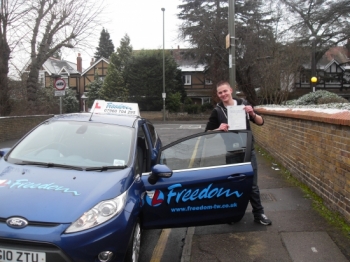 Speechless would be the word that described that day, both me and Richard enjoyed our lessons together with a lot of fun times, however coming closer to the test date we were both not sure whether I would pass first time round. However thanks to Richards professionalism and experience I walked away with what i needed most . Would 100% recommend Ric...